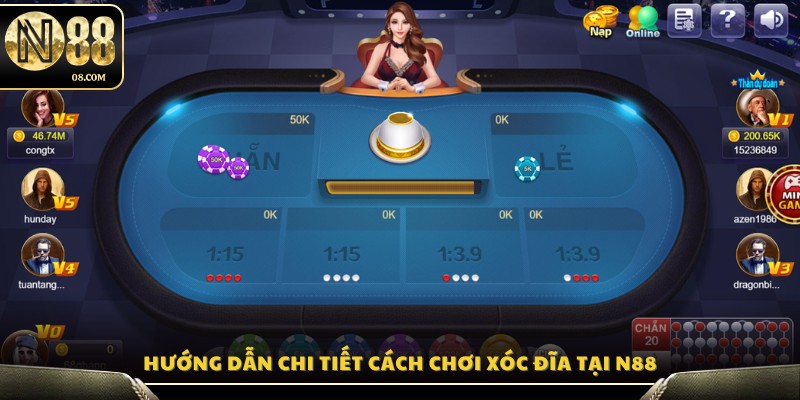 Chi tiết thao tác tham gia xóc đĩa N88